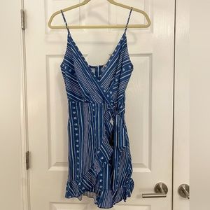 Altard State Blue Floral Wrap Dress